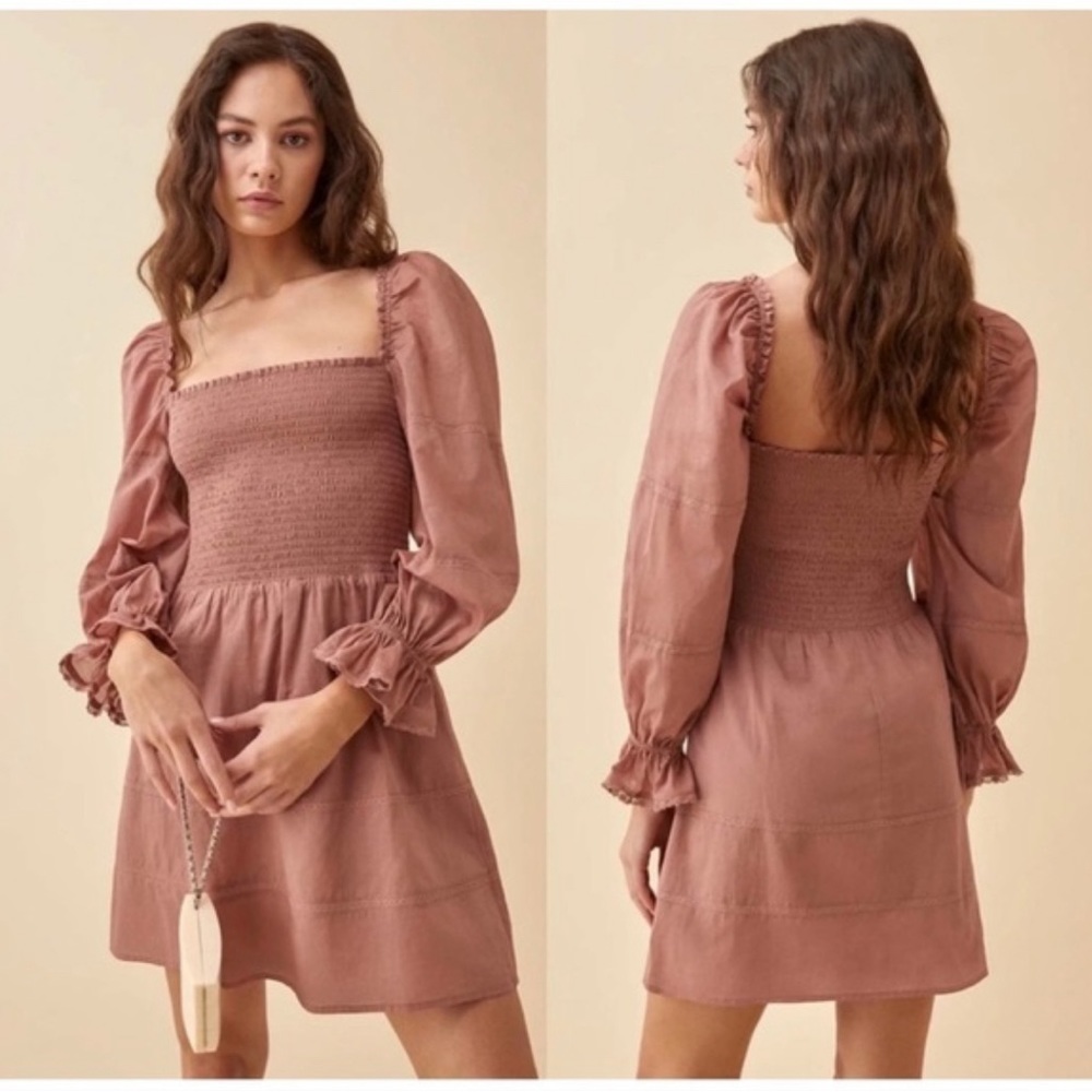Reformation Dunes Dress Praline size 10